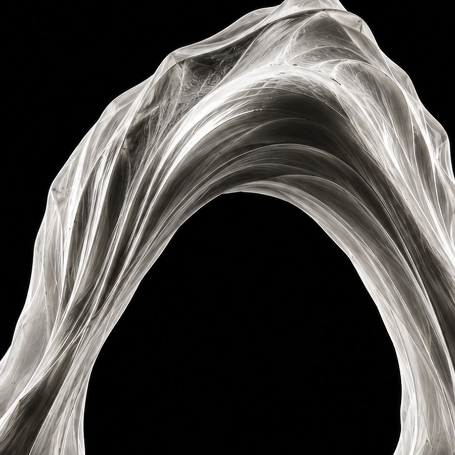 An arch, standing under its own tension